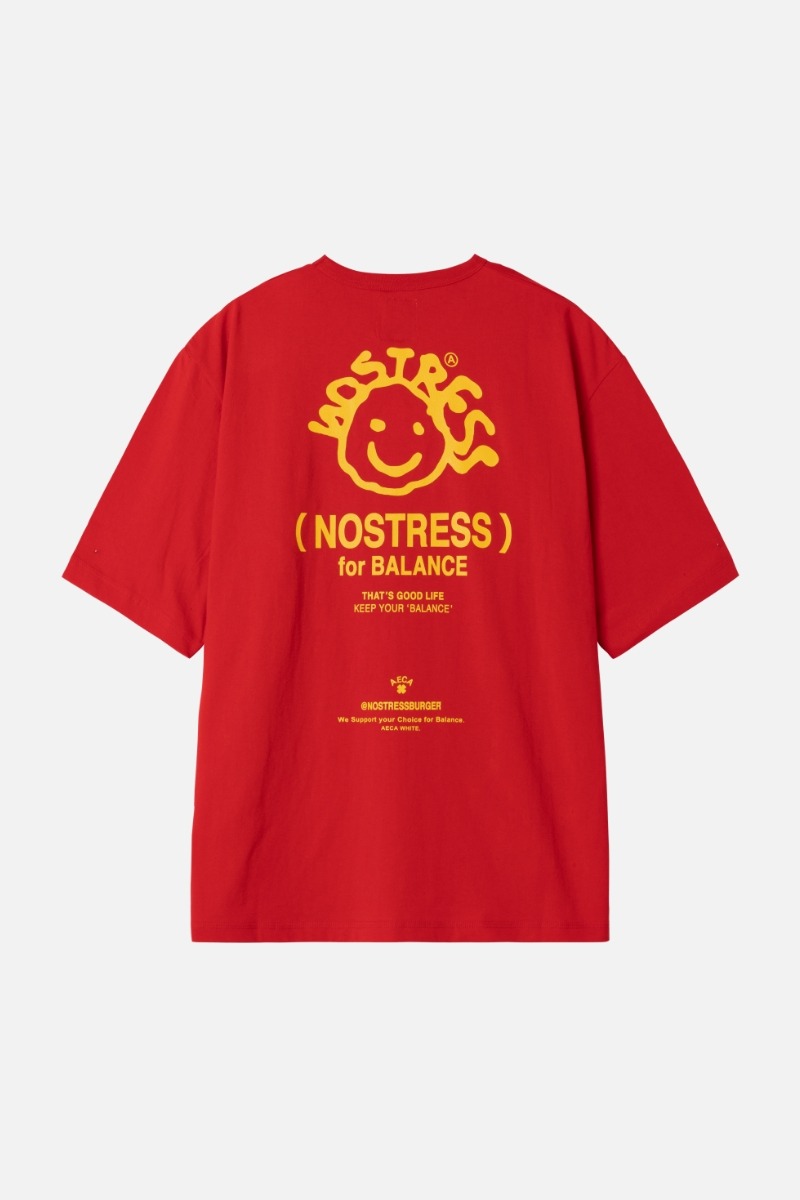 NOSTRESS FOR BALANCE TEE-RED