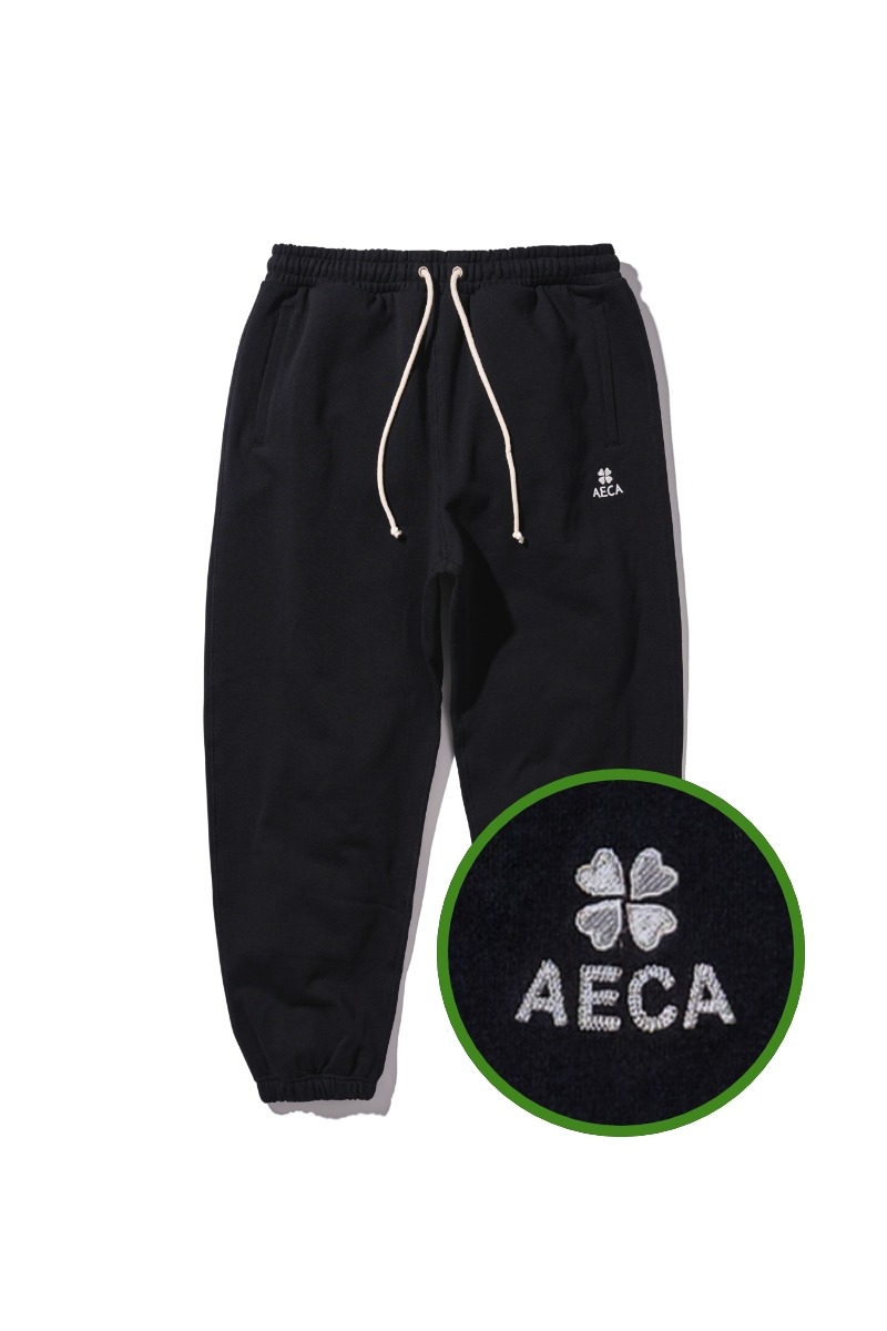EVERYDAY AECA CLOVER SWEAT PANTS-BLACK