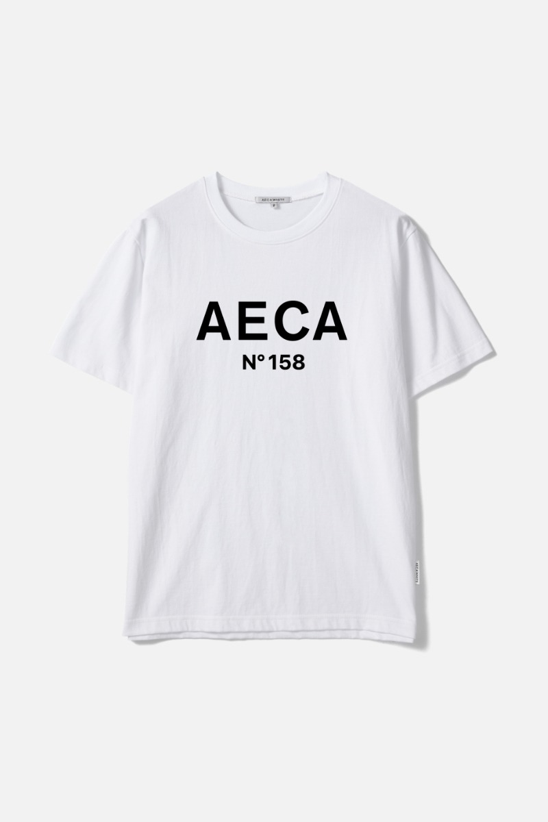 AECA BIG LOGO TEE-WHITE/BLACK