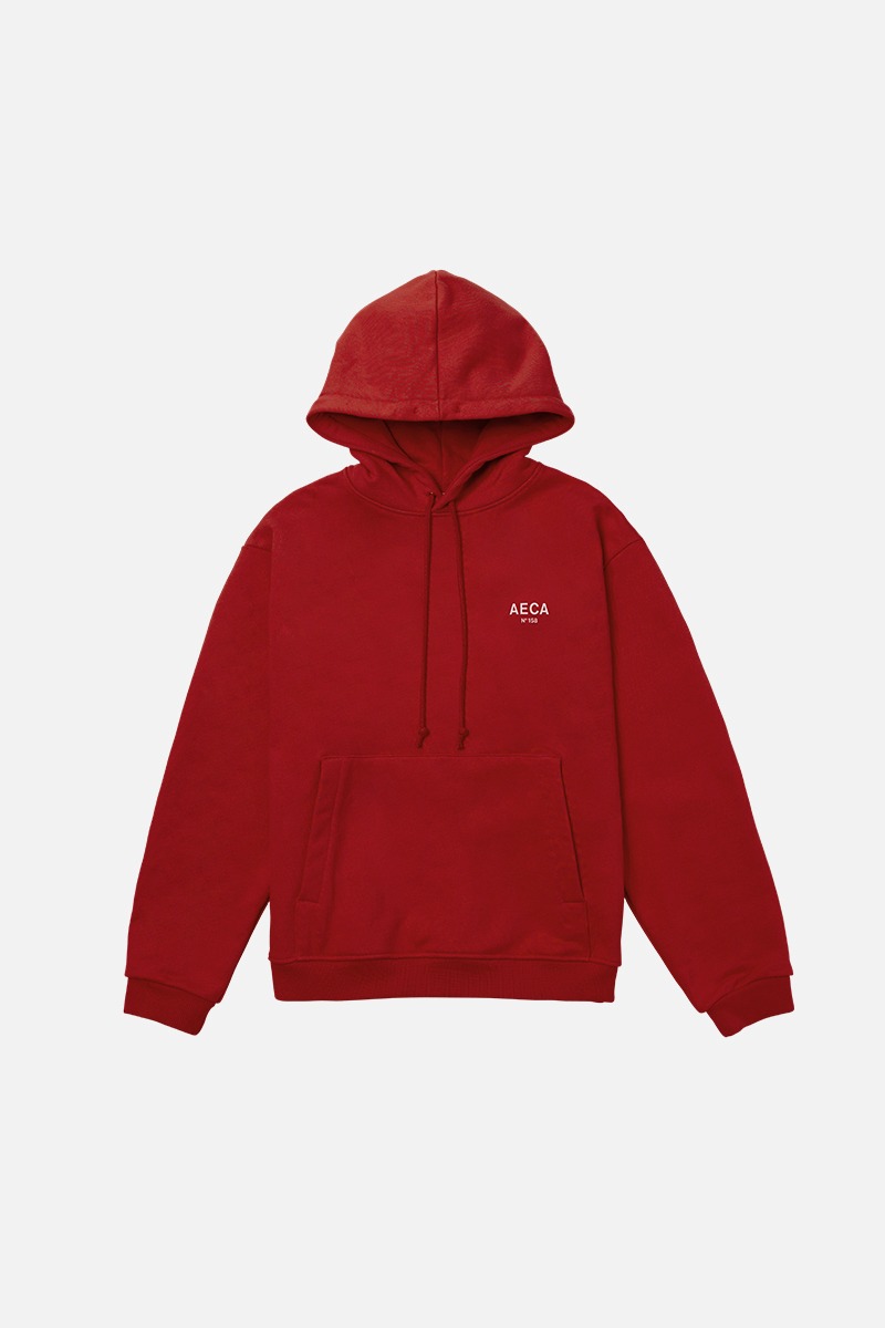 HEAVY WEIGHT PULLOVER HOODIE-RED